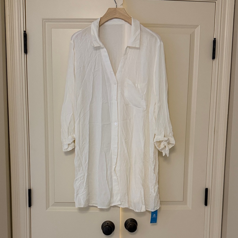 Cupshe Cream Swim coverup